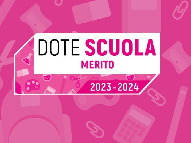 Immagine che raffigura Dote Scuola - Componente Merito a.s. 2023/2024