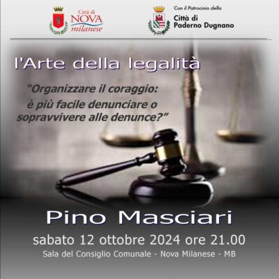 Immagine che raffigura L’arte della legalità | Pino Masciari 