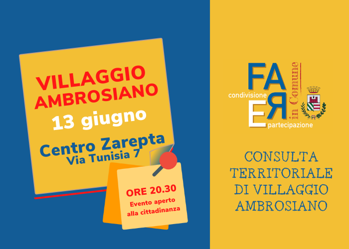 Immagine che raffigura Consulta Territoriale di Villaggio Ambrosiano