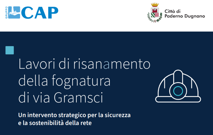 Immagine che raffigura Lavori di risanamento della fognatura di via Gramsci