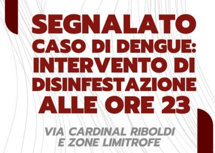 Immagine che raffigura  Avviso alla cittadinanza – Segnalazione caso di Dengue