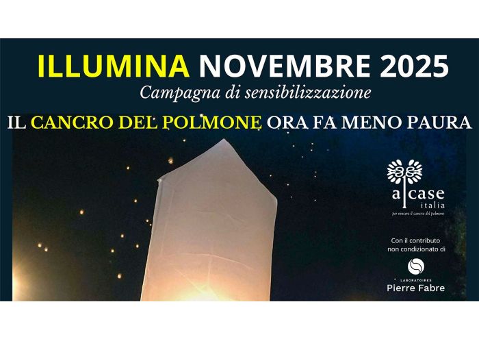 Immagine che raffigura Illumina Novembre: Paderno Dugnano si accende di bianco per sensibilizzare sul tumore al polmone