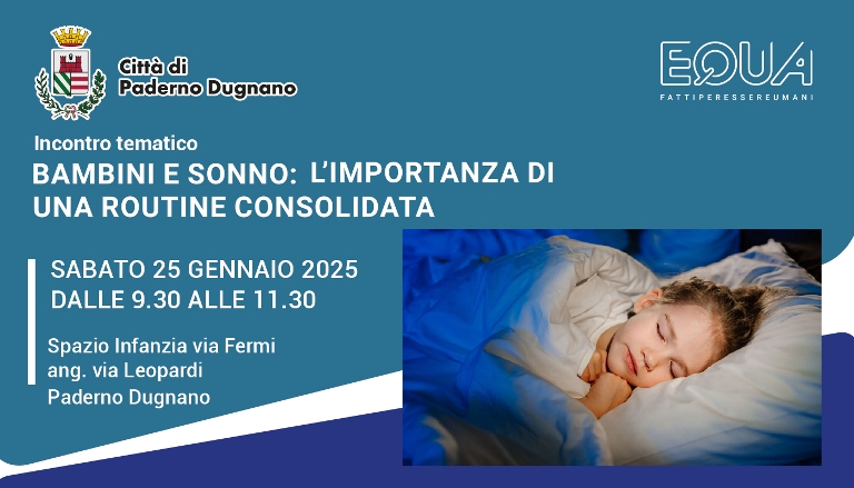 Immagine che raffigura Incontro tematico | Bambini e sonno: l’importanza di una routine consolidata