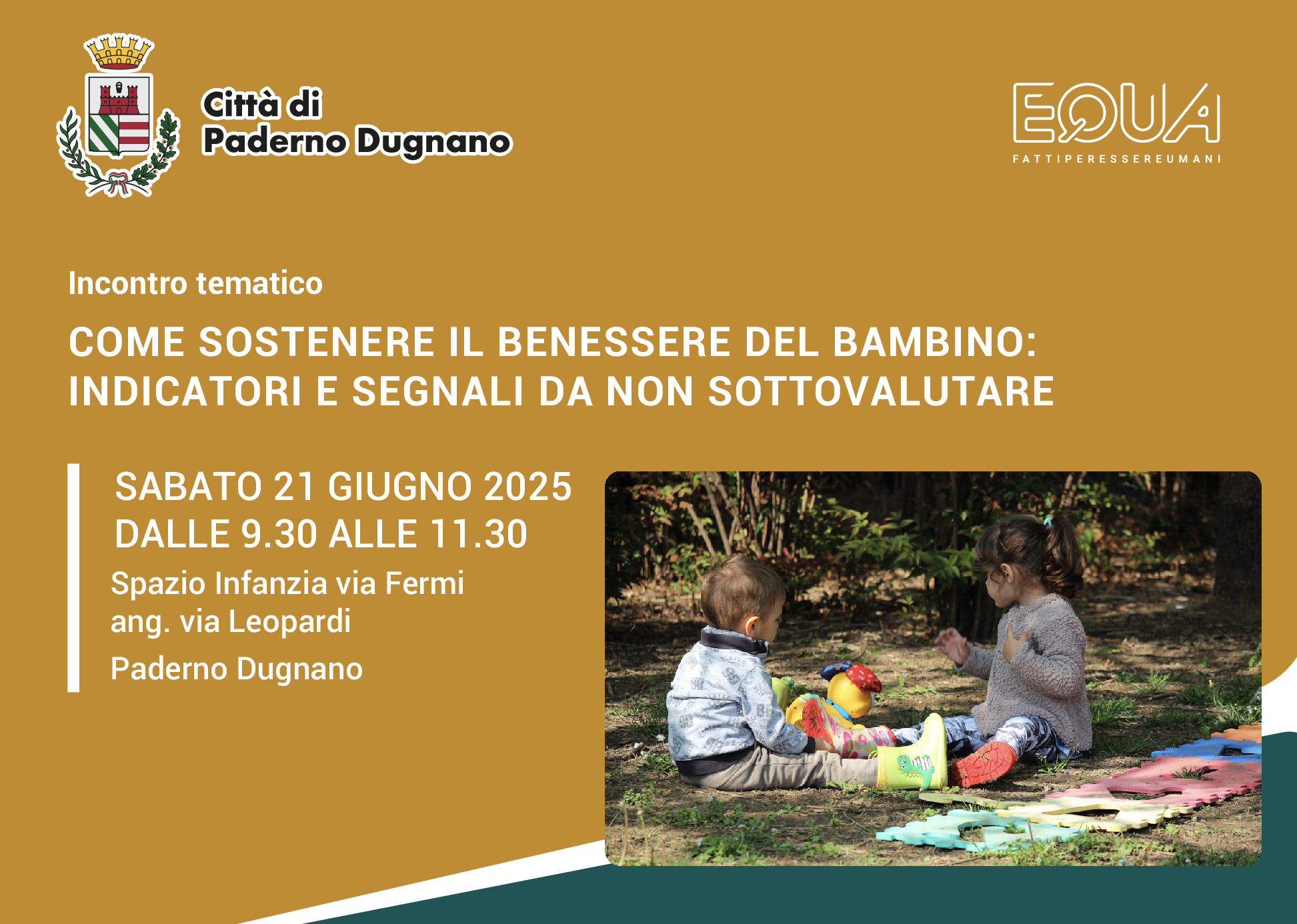 Immagine che raffigura Incontro tematico | Il benessere del bambino