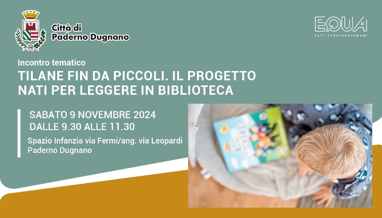 Immagine che raffigura Incontro tematico | Tilane fin da piccoli. Il progetto nati per leggere in biblioteca